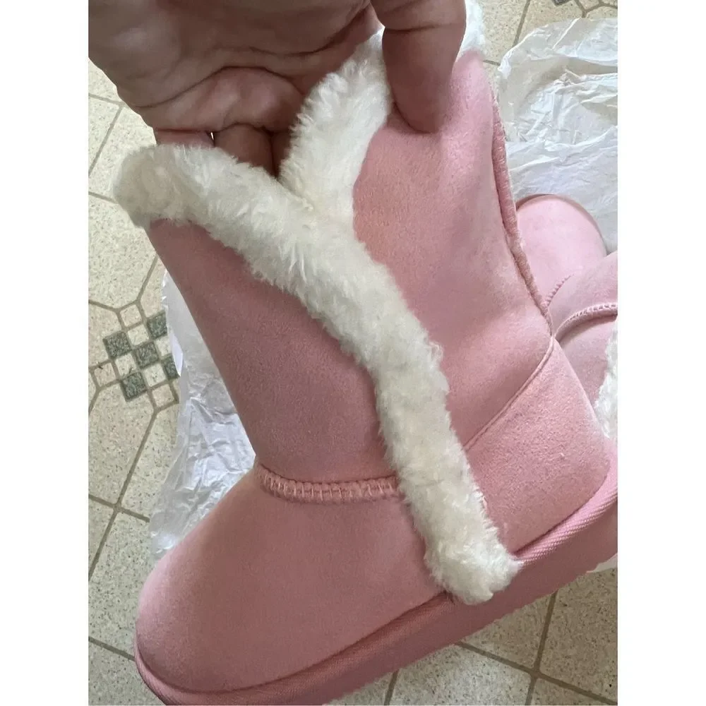 FABKIDS Faux Suede Slip On Boots